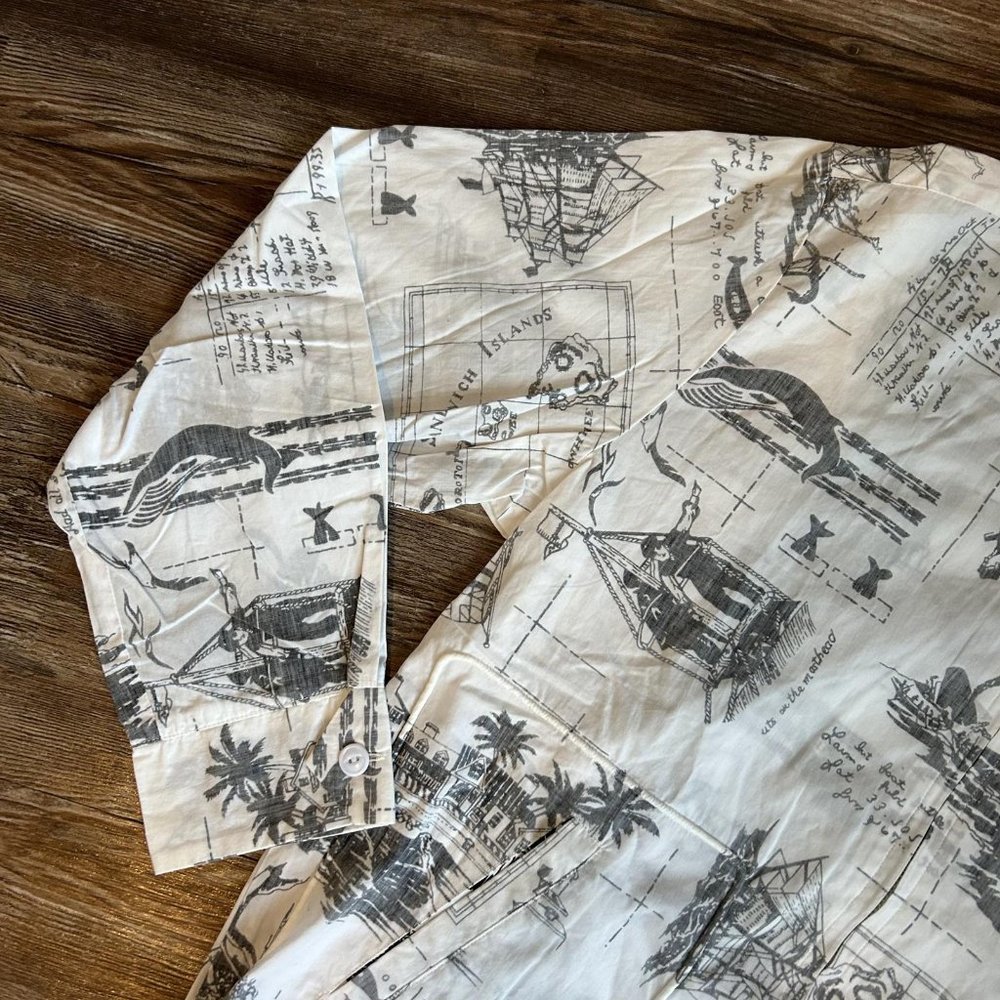 Hide & Seek Sailing Nautical Print Zip Up Overshi… - image 3